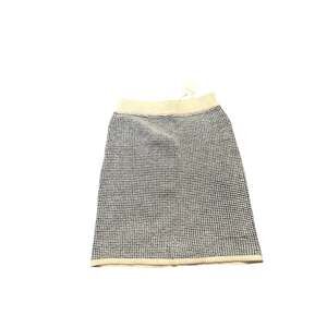 Sioni Women’s Skirt Sz small Black ivory Soft Knit Sweater Pull-On Pencil